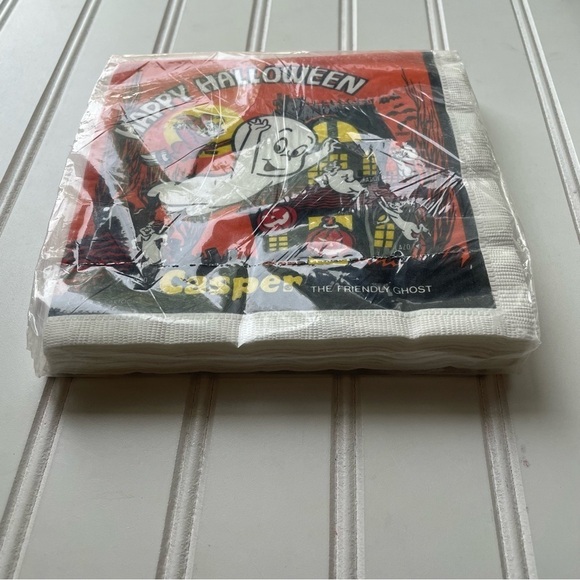Vintage Casper The Friendly Ghost Napkins 1 Package Of 16 New Halloween Cartoon - Picture 6 of 10